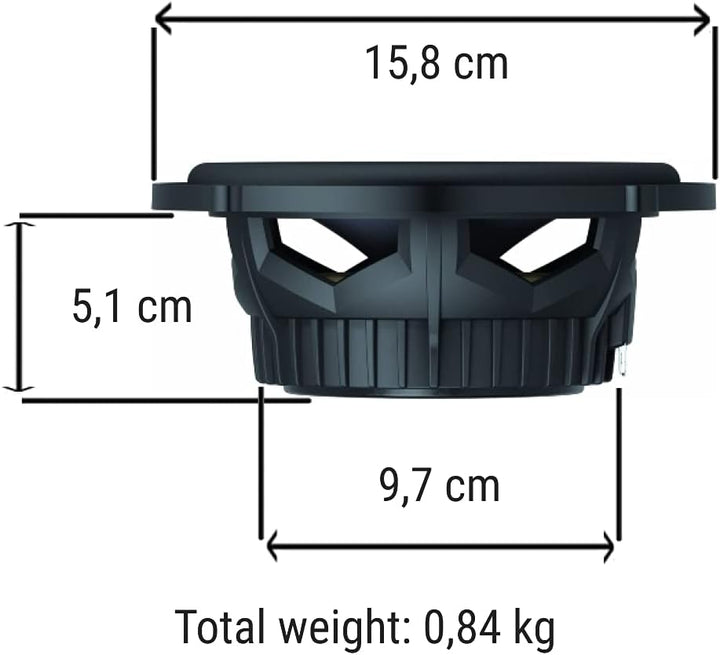 1 kit 2 Wege kompatibel mit JBL GTO609C GTO 609C 16,5 cm 6,5" 90 watt rms 270 watt max mit tieftöner