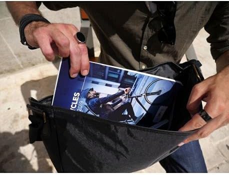 HAPOG Messenger Schwarze Tasche Mit Schulterriemen Im Portap