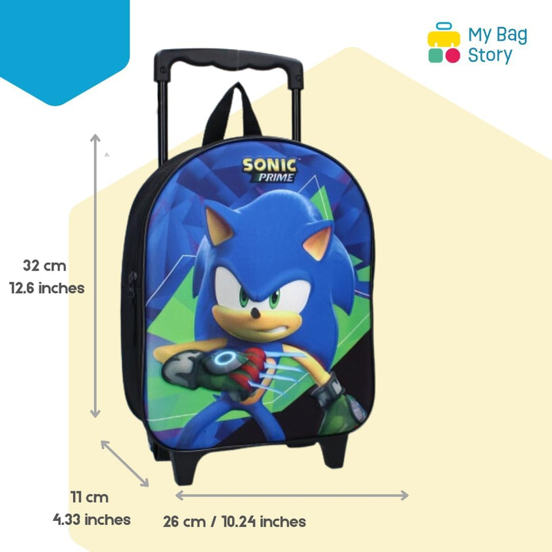 mybagstory - Trolley – Sonic – Kinder – Schule – 3D – Kindergarten – Grundschule – Schulranzen für J