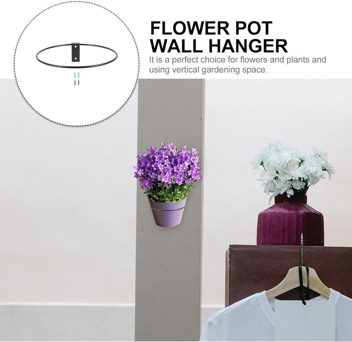Cabilock Blumentopf Halterung Metall Blumentopfhalter Wandhalterung Pflanzenhalter Wandmontage Pflan