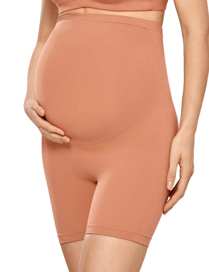 Gratlin Nahtlose Damen-Shorts, Schwangerschaft, Shapewear, hohe Taille, Kurze Oberschenkel-Unterwäsc