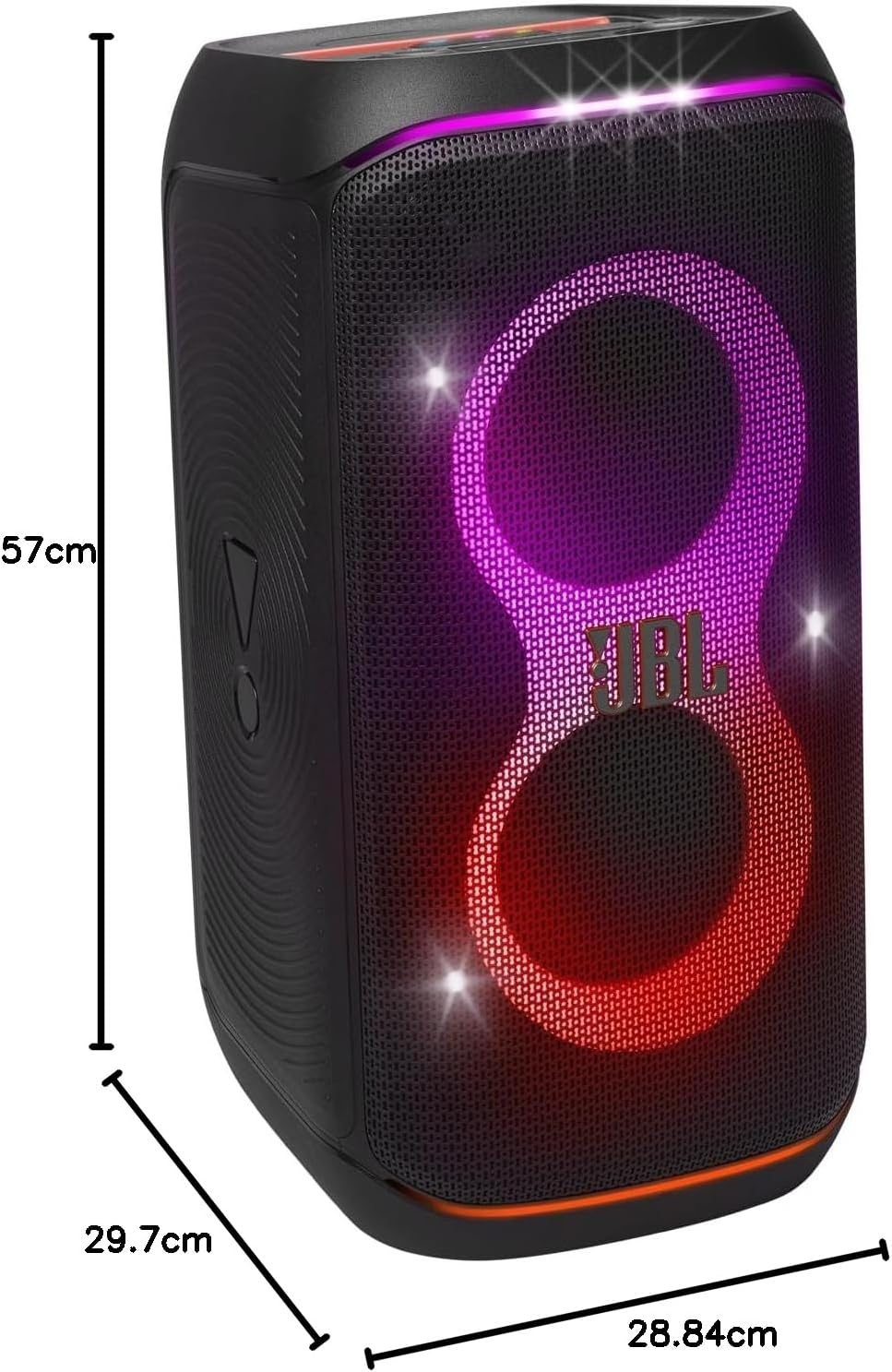 JBL Partybox Club 120 in Schwarz – Tragbare Bluetooth-Lautsprecher-Box Pro Sound, Lichtshow, KI-Soun