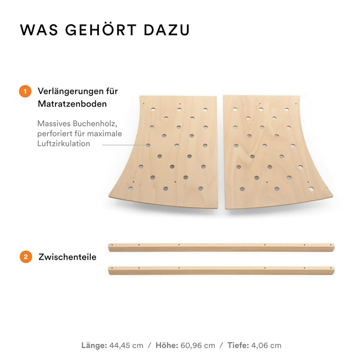 Stokke Sleepi Junior Extension, Natural - Verwandle Sleepi Bett Sleepi Junior - Geeignet für Kinder