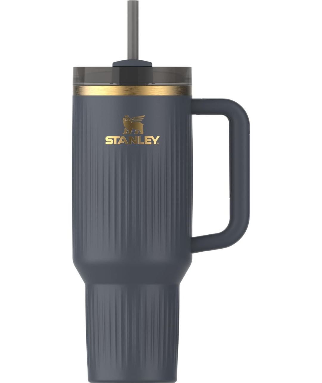 Stanley Quencher H2.0 Trinkbecher mit Henkel und Strohhalm 40 oz Geriffelte Dämmerung, 40 oz Geriffe