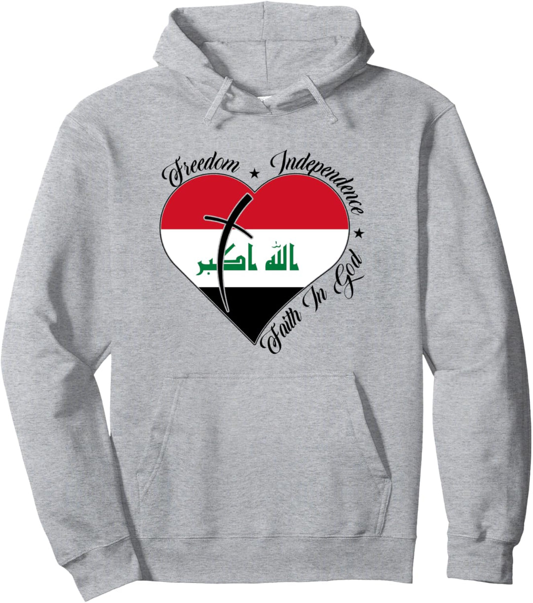 Freedom Independence Faith In God - Christlicher Irak Pullover Hoodie