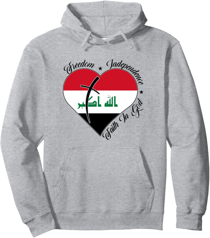 Freedom Independence Faith In God - Christlicher Irak Pullover Hoodie