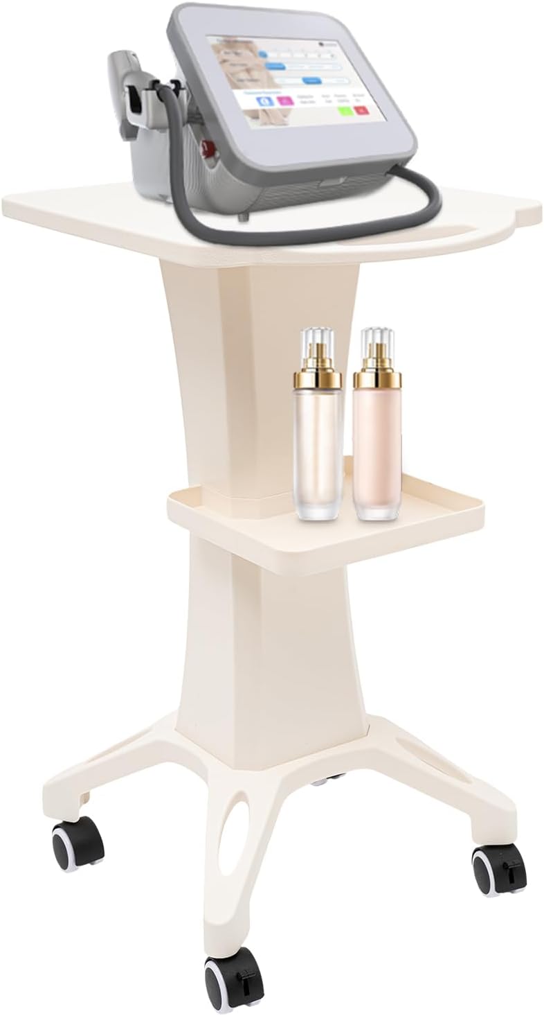 Futchoy Rollwagen 2 Schicht Wheel Gerätewagen Friseur Rollwagen Beauty Salon Spa Instrument Cart für