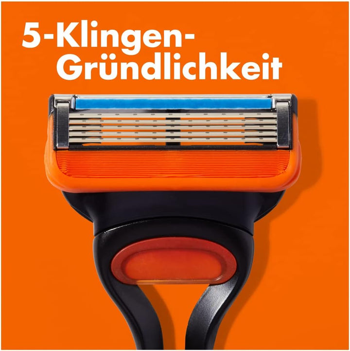 Gillette Fusion 5 Rasierklingen, 18 Ersatzklingen für Nassrasierer Herren mit 5-fach Klinge