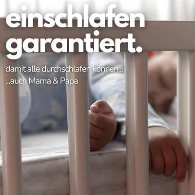 Sämann Laufgittermatratze Cloud Basic 75x100 cm - Matratze für Baby Laufstall - Baumwollbezug mit Re