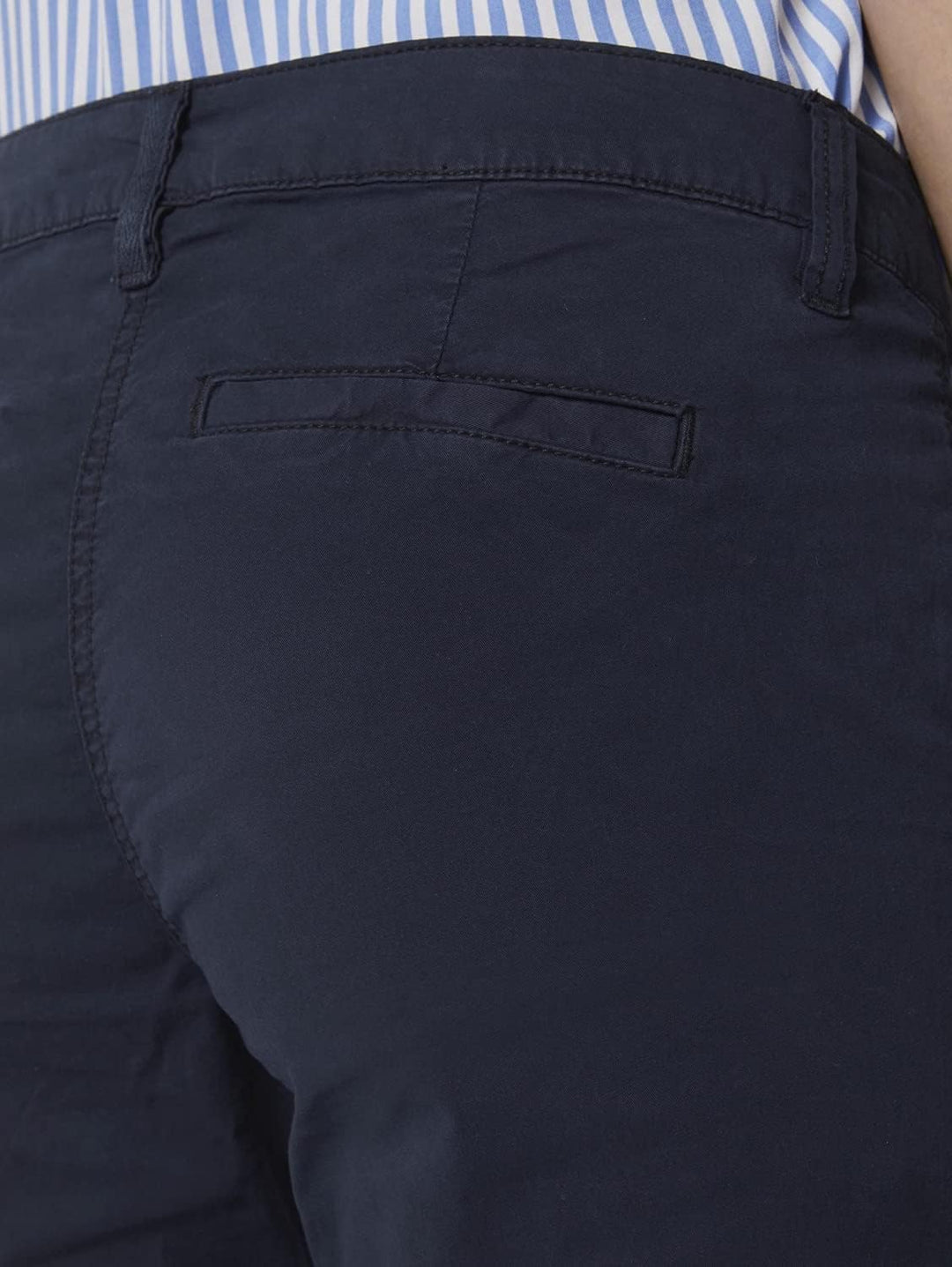 TOM TAILOR Damen Geknöpfte Tapered Relaxed Hose 34 10668 - Sky Captain Blue, 34 10668 - Sky Captain