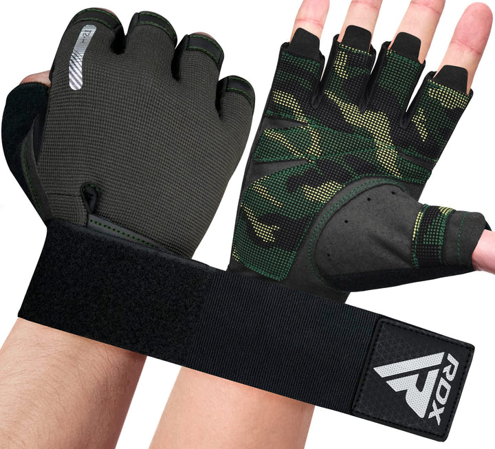 RDX Gewichtheberhandschuhe, zusätzliche Dehnbare Lange Handgelenkstütze, voller Handflächengriff, Mä