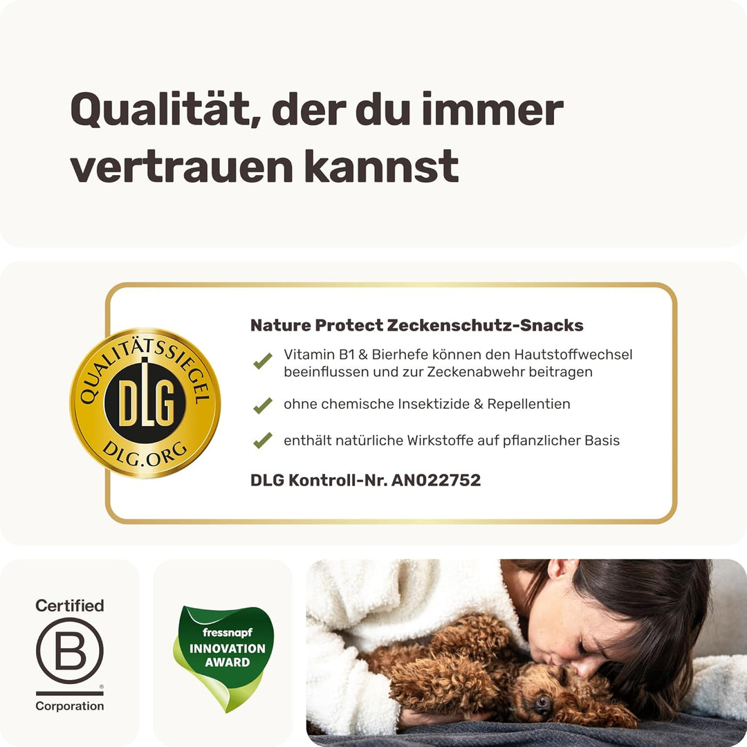mammaly 12-in-1 Bierhefe Leckerli für deinen Hund - Super Nature Protect 60 Snacks (175g) - mit u. a