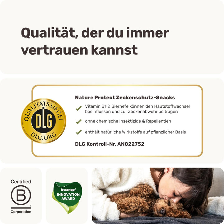 mammaly 12-in-1 Bierhefe Leckerli für deinen Hund - Super Nature Protect 60 Snacks (175g) - mit u. a