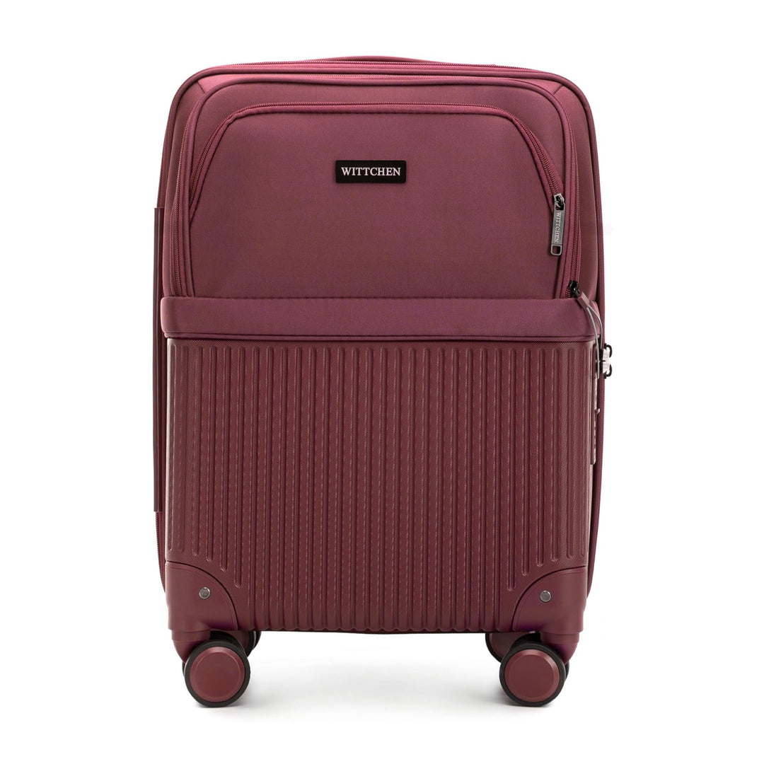 WITTCHEN AXIS | 55x37x21,5 Handgepäck Koffer Kabinentrolley | Hybrid ABS Nylon mit Laptopfach 15 Zol