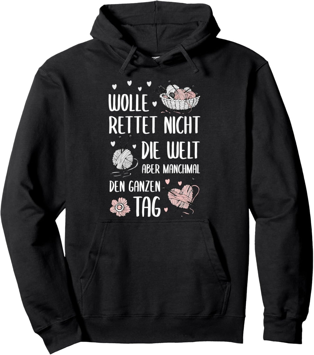 Wolle rettet den Tag, Stricken, Häkeln Pullover Hoodie