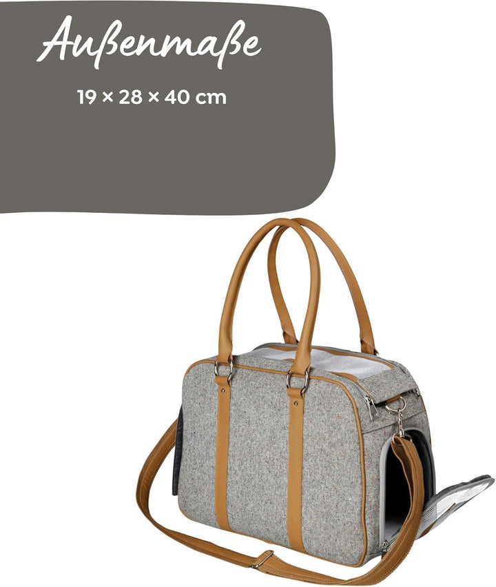 Trixie 36253 Tasche Helen, 19 × 28 × 40 cm, grau 40 x 28 x 18