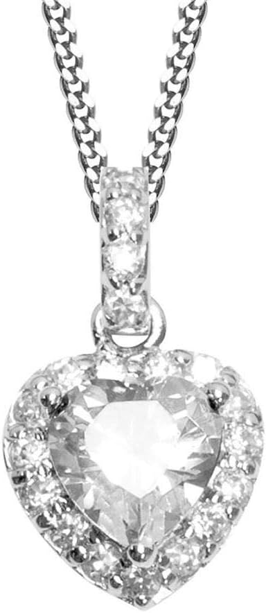 NANA KAY Modern Classics Halskette Herz Silber mit Zirkonia ST719