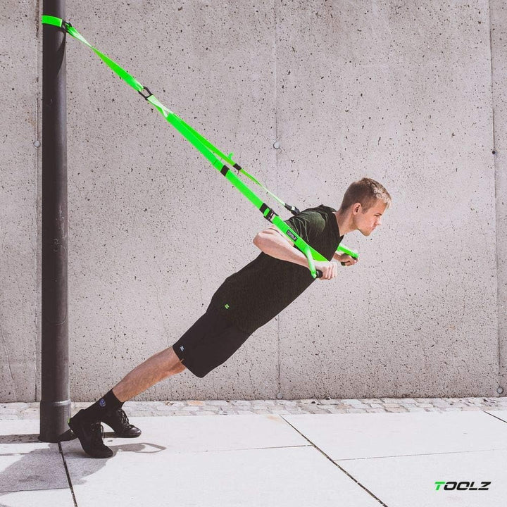 TOOLZ Sling Trainer – Schlingentrainer für EIN effektives Ganzkörperworkout – Widerstandstrainer mit