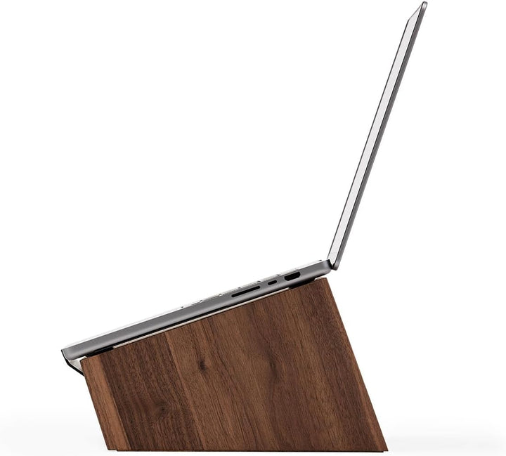 Oakywood - Laptop Ständer Holz - Notebook Stand - für Laptops 13-14", Hand Made, mit Metall Halterun