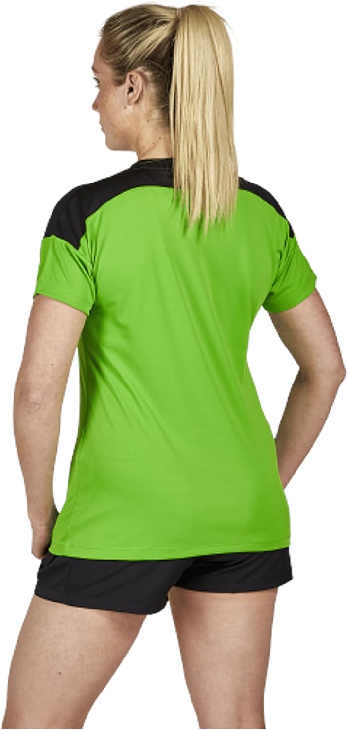 Erima Damen "CHANGE by erima" funktionelles T-Shirt 42 Green/Schwarz/Weiss, 42 Green/Schwarz/Weiss