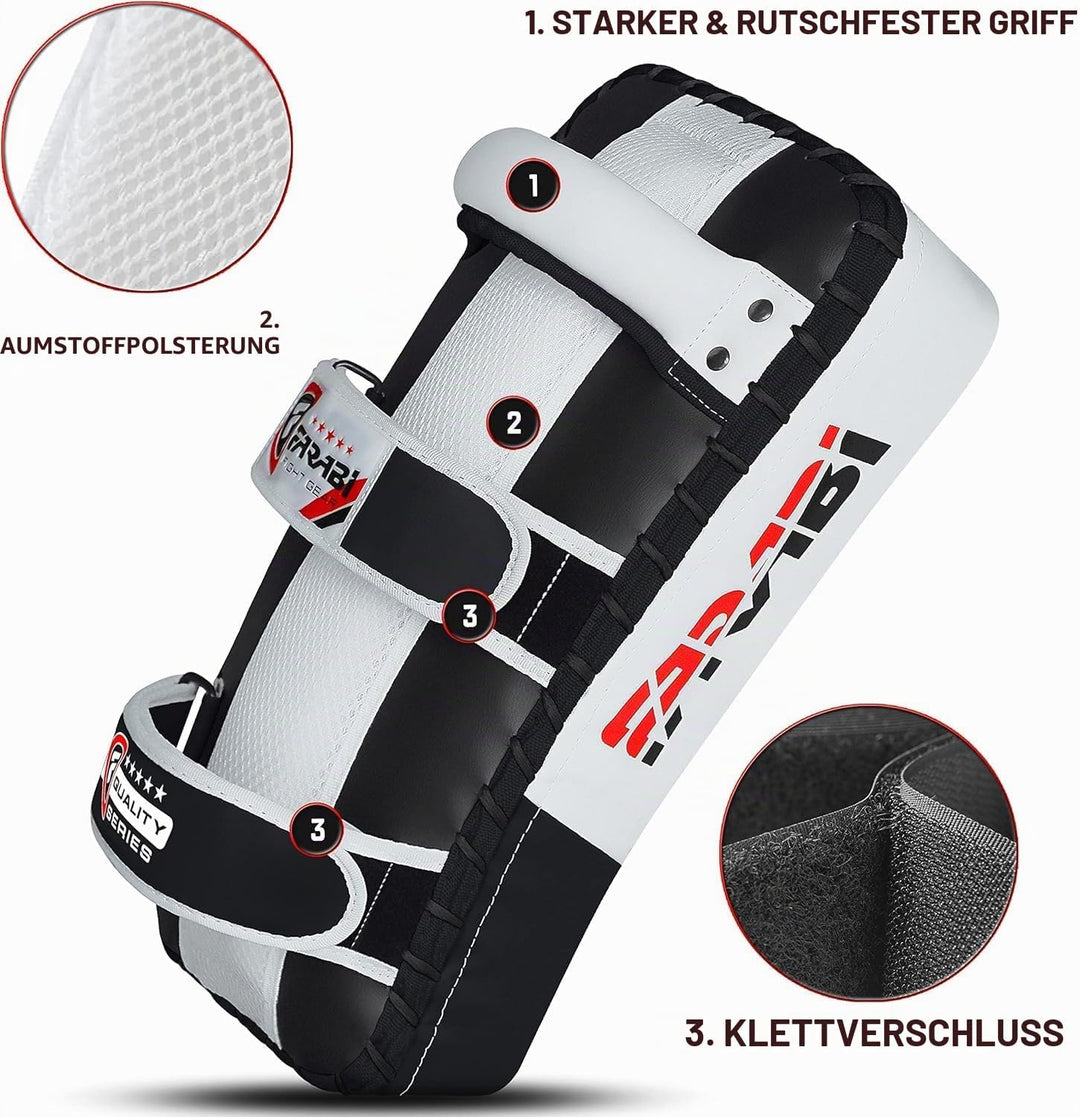 Farabi Sports schlagpolster für Coaching, Training, Kickboxen Curved Kick Pads, schlagpolster Kampfs