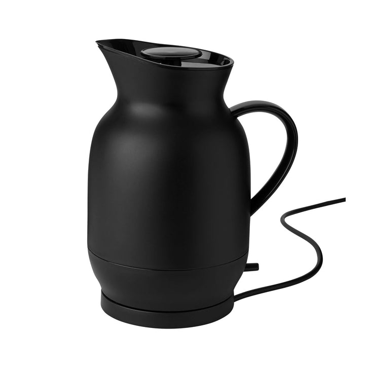 Stelton - Amphora Wasserkocher 1,2 L, Soft Black Schwarz, Schwarz