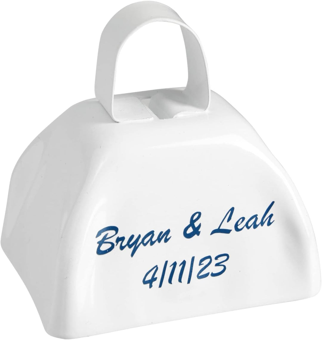 Blue Panda Kuhglocke Cowbell (Set, 12 Stück) - Laute Glocken mit Griffen - Zum Anfeuern bei Sportver
