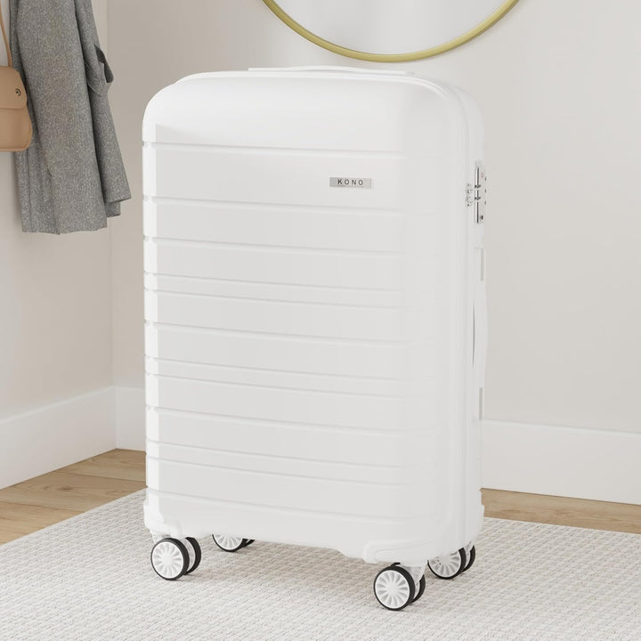 KONO Carry-ons Luggage Kleiner Koffer Handgepäck 55x40x20 Leicht Kabinentrolley Handgepäckkoffer Har