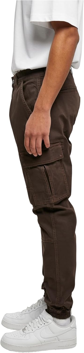 Urban Classics Herren Washed Cargo Twill Jogging Pants, Männer Cargo Hose, erhältlich in vielen vers