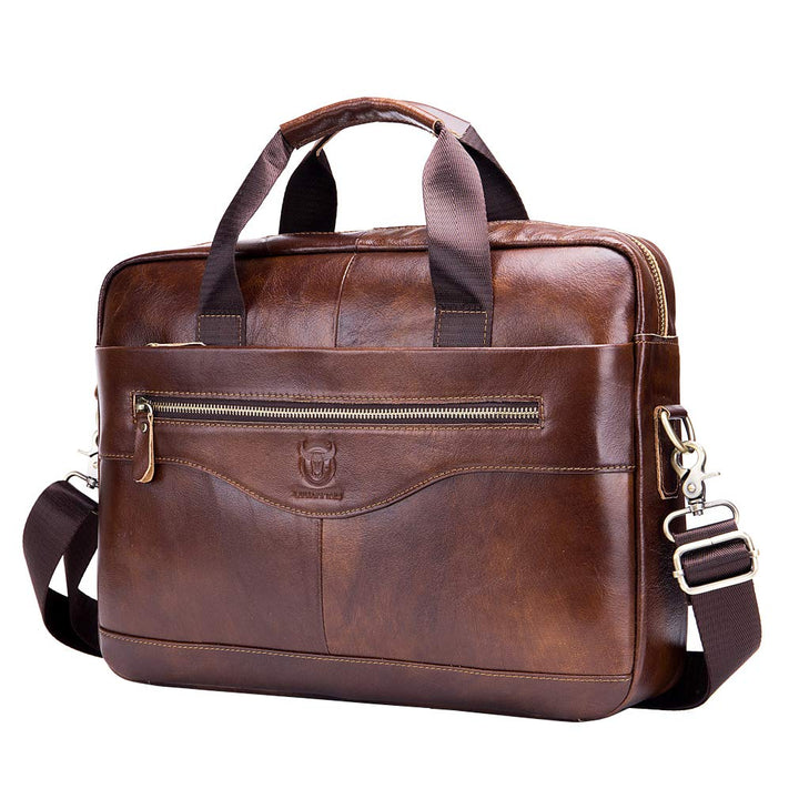 Umhängetasche aus Leder Schulter Crossbody Reisetasche für Herren Frauen 