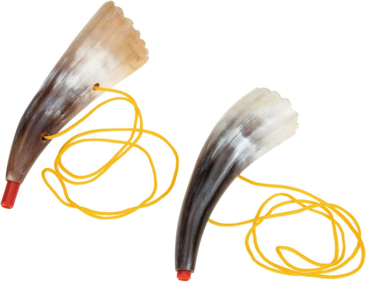 Vaguelly 2 Stücke Kinder Horn Spielzeug Viking Instrument Ox Horn Trompete Party Geräuschemerkehrer