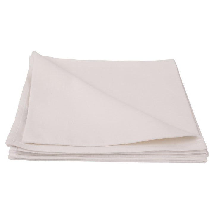 LinenMe 49 x 49 cm, Set 24 Servietten Weiss Leinen Baumwolle Lucia 0020324