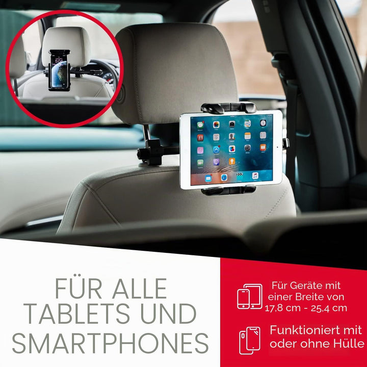 Macally HRMOUNTPROB KFZ-Halterung für Apple iPad Pro/Air/Mini, Tablets, Nintendo Switch, iPhone, Sma