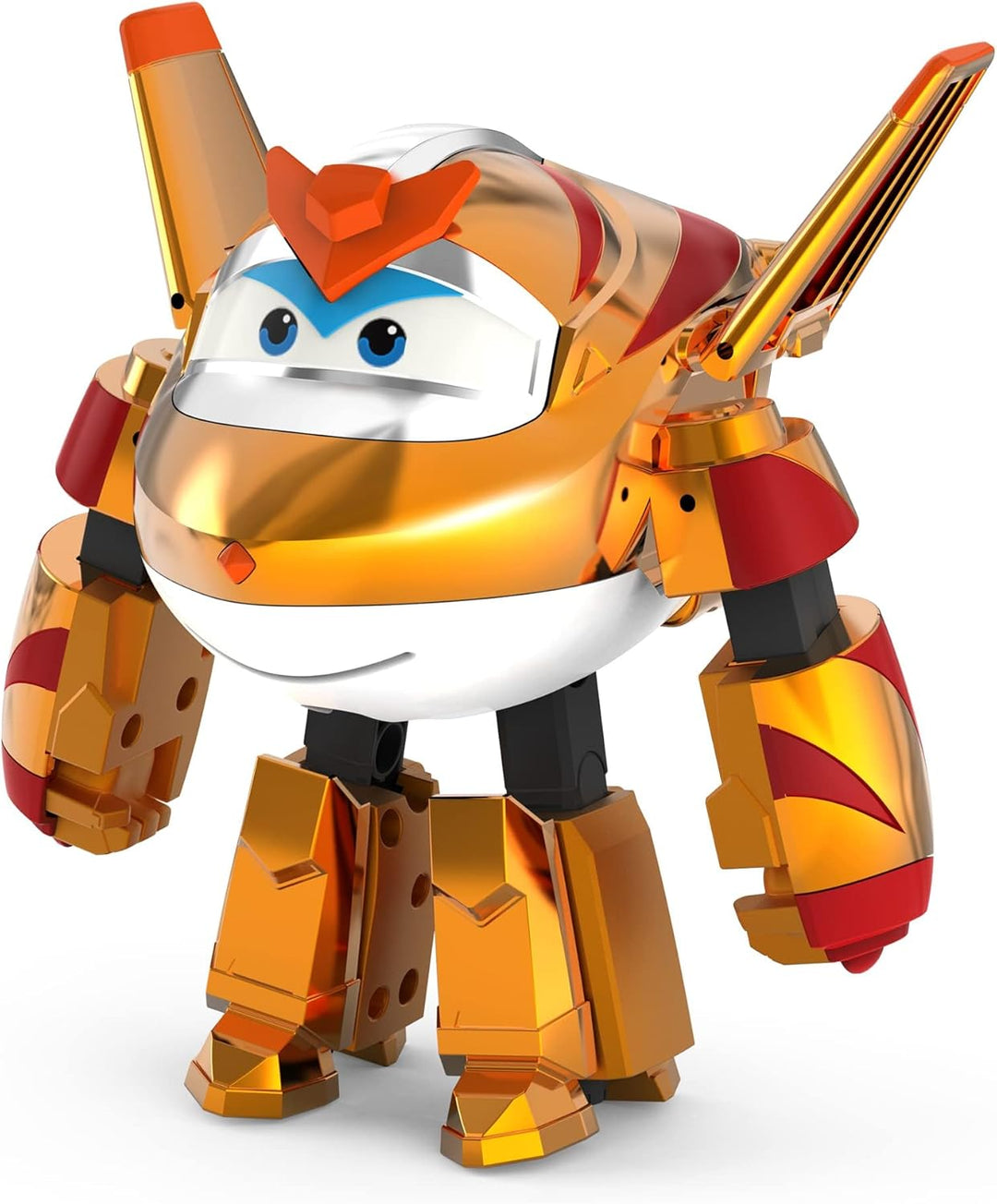 Super Wings Transforming Golden Boy, ca. 12.7 cm grosse verwandelbare Spiel-Figur, Spielzeug-Flugzeu