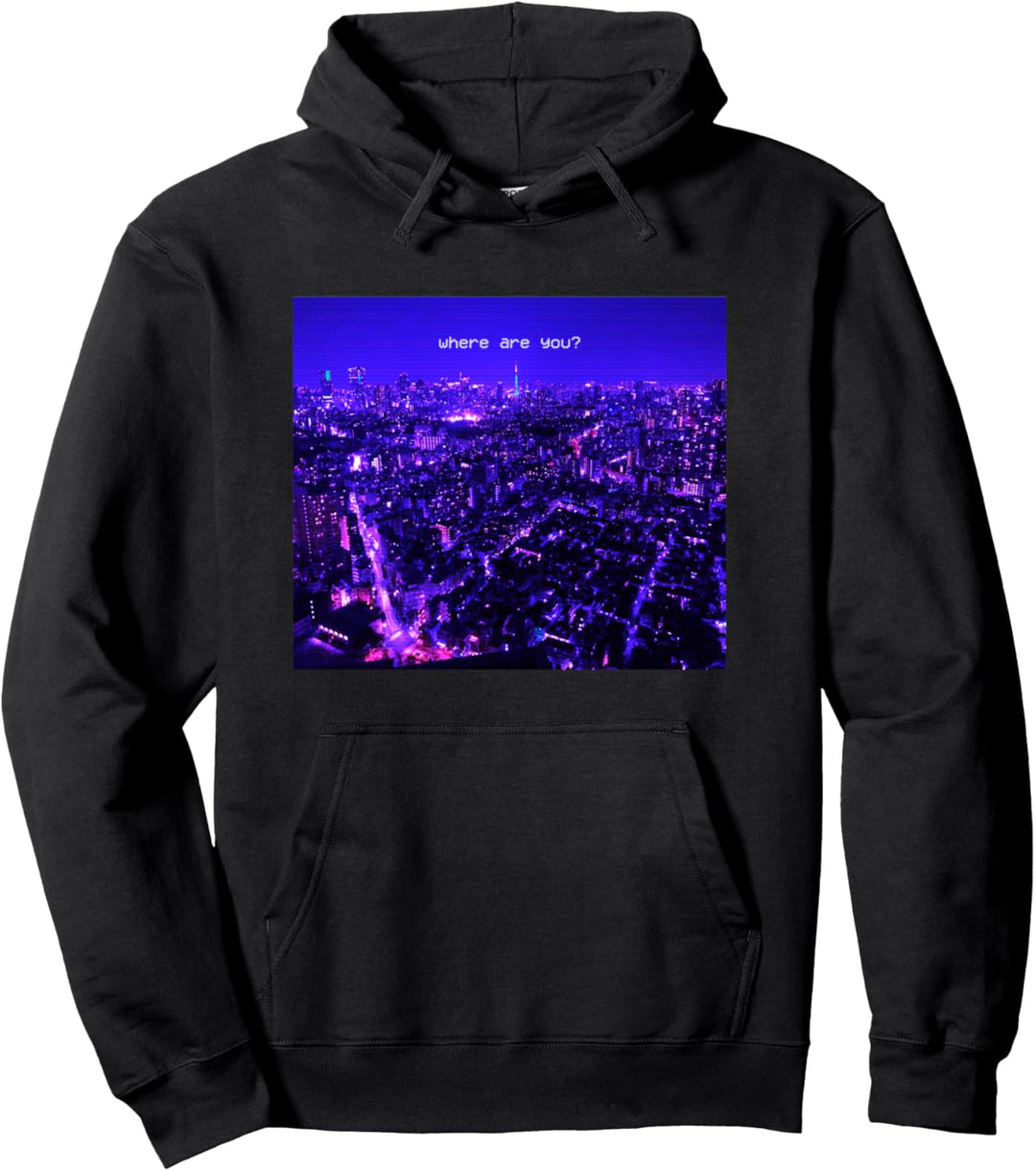 Vaporwave Ästhetik Japanisch Tokio Glitch Lofi Retrowave Pullover Hoodie