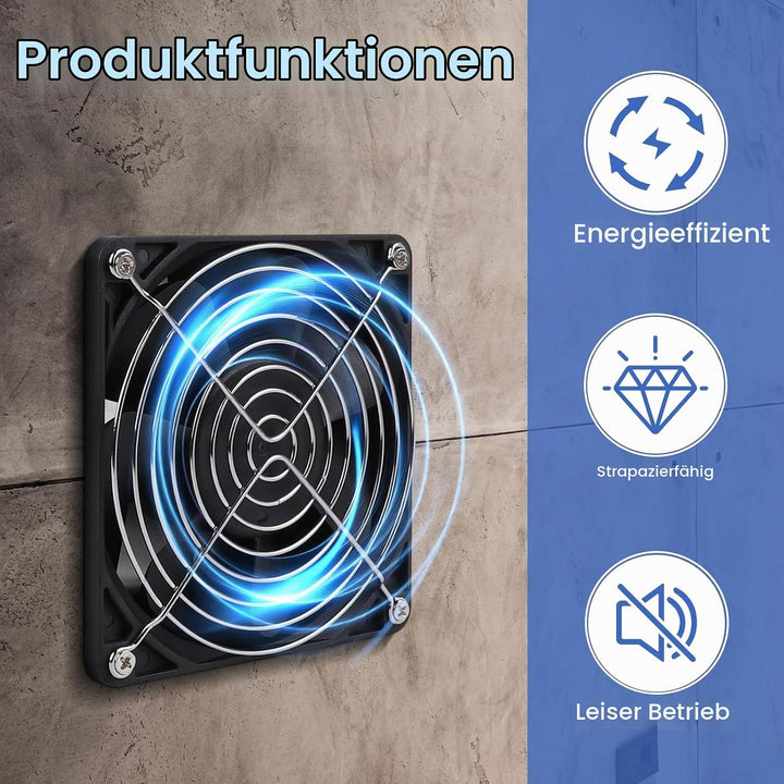 CPROSP Abluftventilator 100mm mit Geschwindigkeitsregler, Rohrventilator, Rauchabzug Ventilator mit