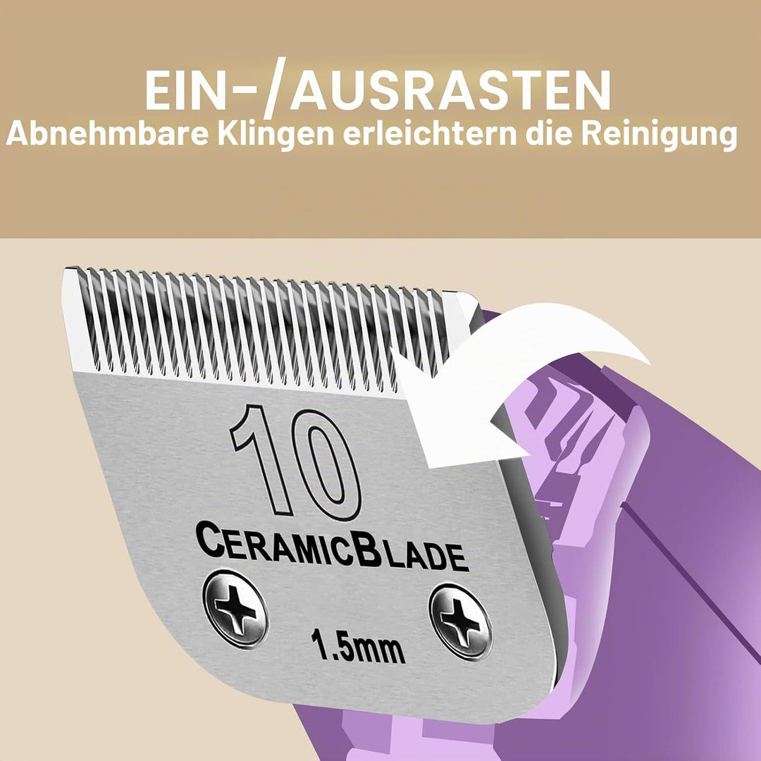 Abnehmbare Haustier-Hundeschermaschine,Keramikklingen,kompatibel mit Schermaschinen der Serie Moser