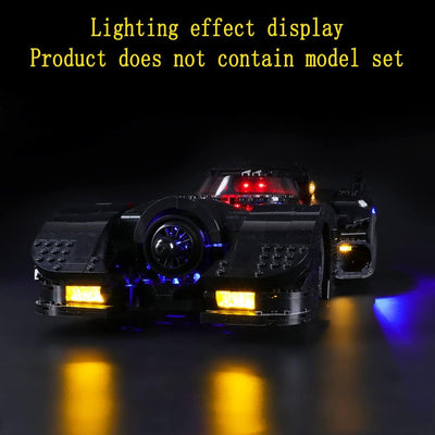 GEAMENT LED Licht-Set Kompatibel mit Lego Super Heroes 1989 Batmobile - Beleuchtungsset für DC 76139