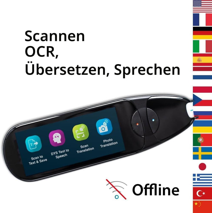 IRISPen Air 8 Lesestifte:Übersetzer Stift offline 16 sprachen, scannerstift,OCR 48 sprachen offline,