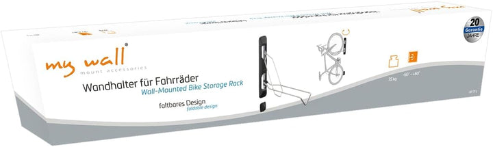 my wall Wandhalterung für Fahrräder - HR11L, Fahrrad Wandhalterung, Platzsparend, Schwenkbar, Klappb