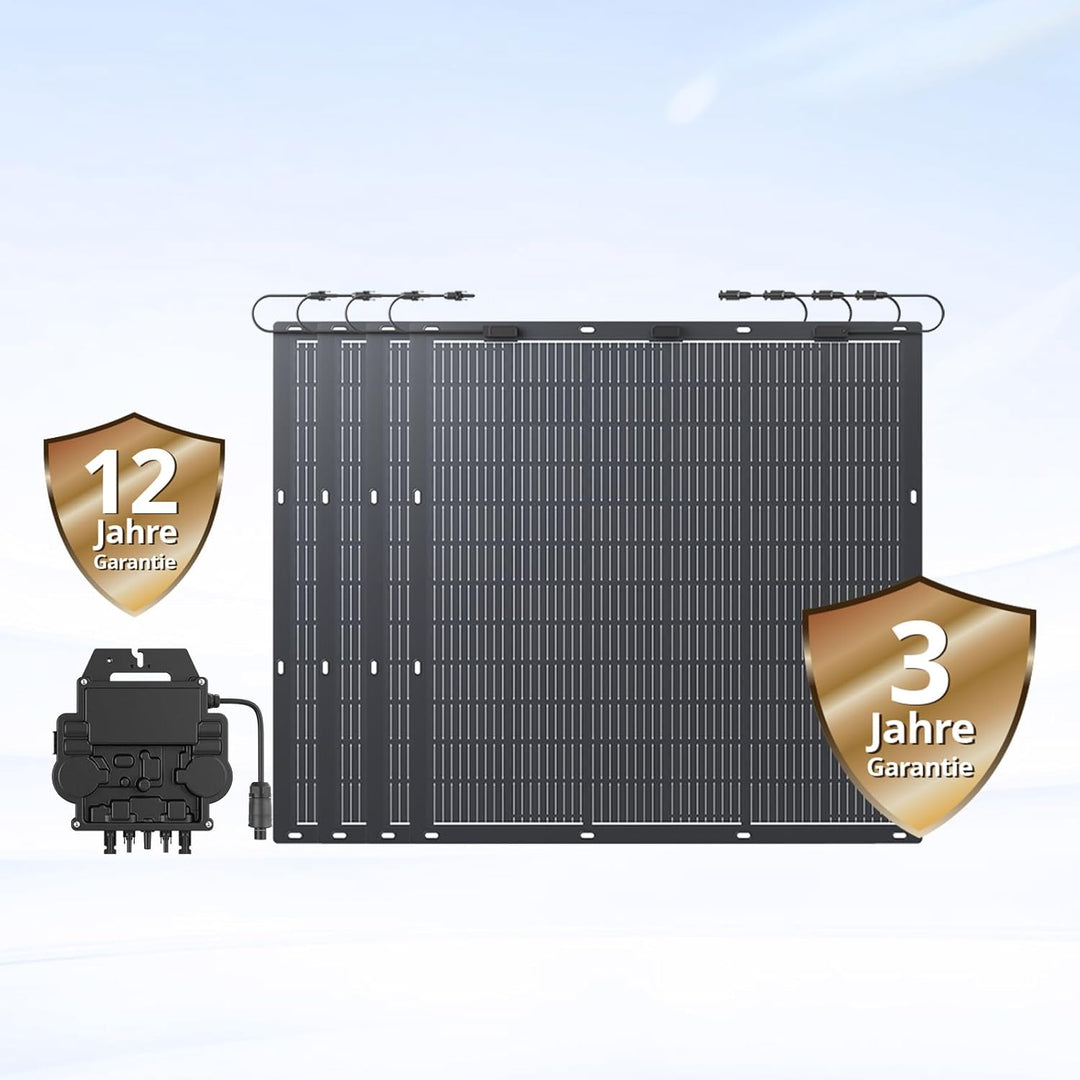 Zendure Flexibel Solarpanel 420 W (210 W x 2) für SolarFlow Balkonkraftwerk mit Speicher, IP68
