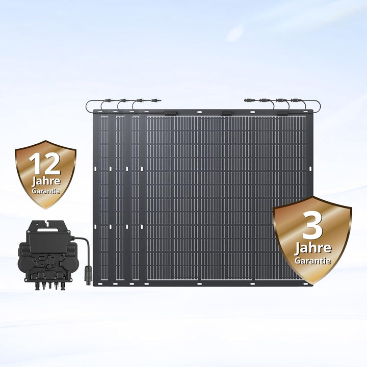 Zendure Flexibel Solarpanel 420 W (210 W x 2) für SolarFlow Balkonkraftwerk mit Speicher, IP68