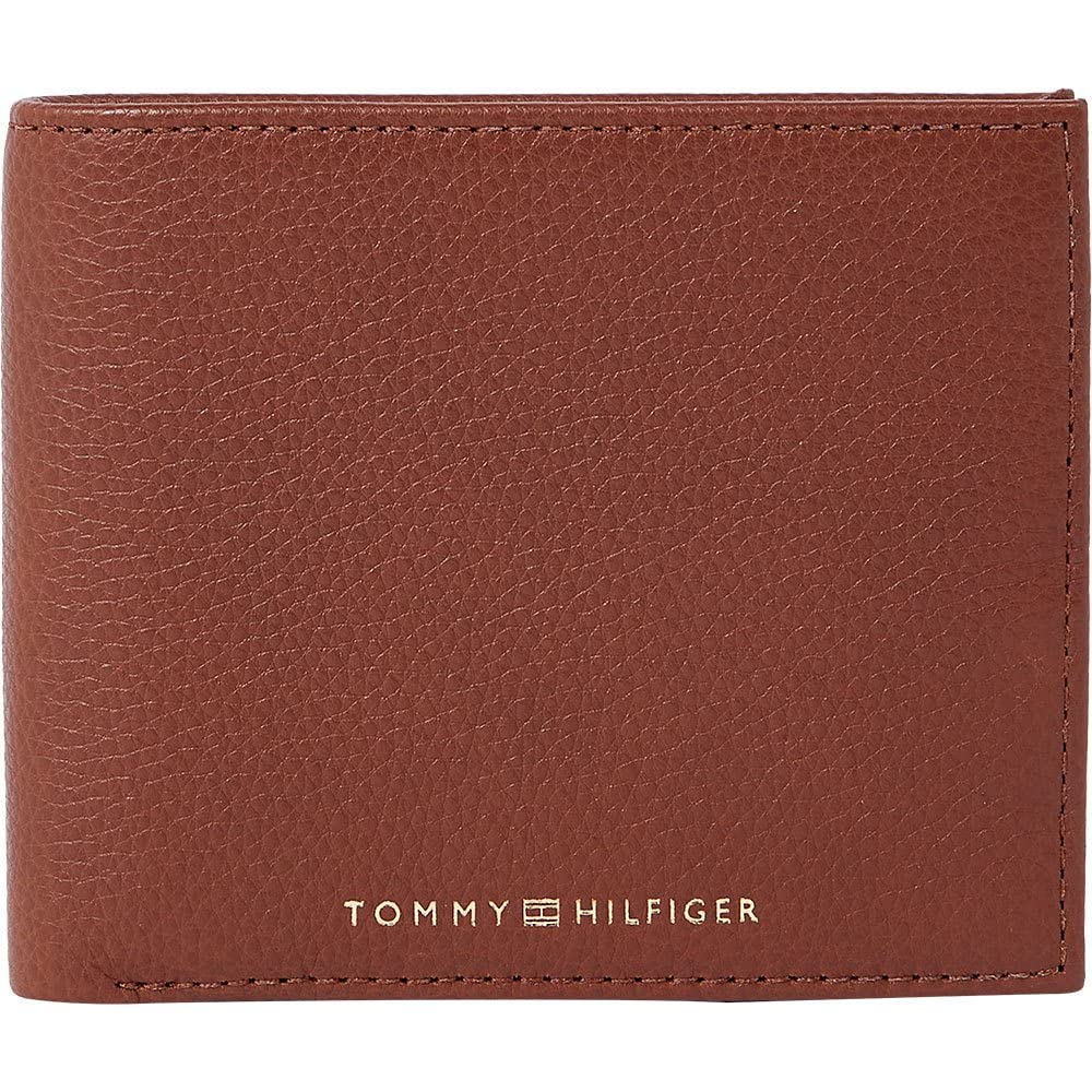 Tommy Hilfiger Herren Th Premium Leather Cc and Coin Am0am10989 Geldbörsen OS Braun (Dark Chestnut),