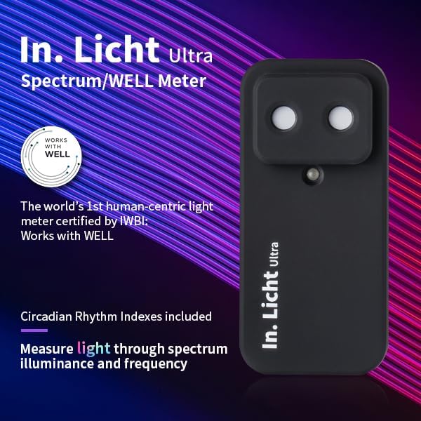 In.licht Ultra Professionelles Spektrometer & Lichtmessgerät (Well Zertifiziert) – Handheld Messung