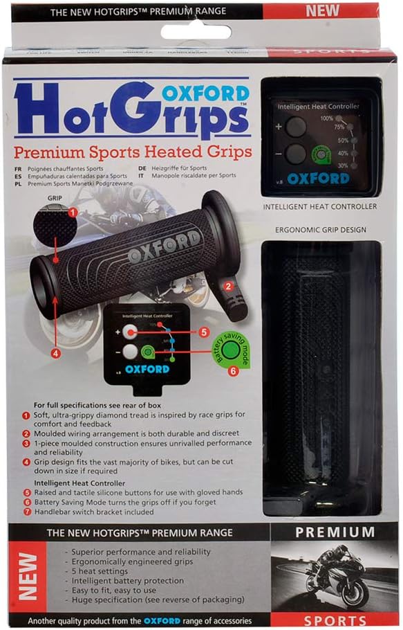 OXFORD Products of692 Premium Sports Heated Grips Einzelbett, Einzelbett