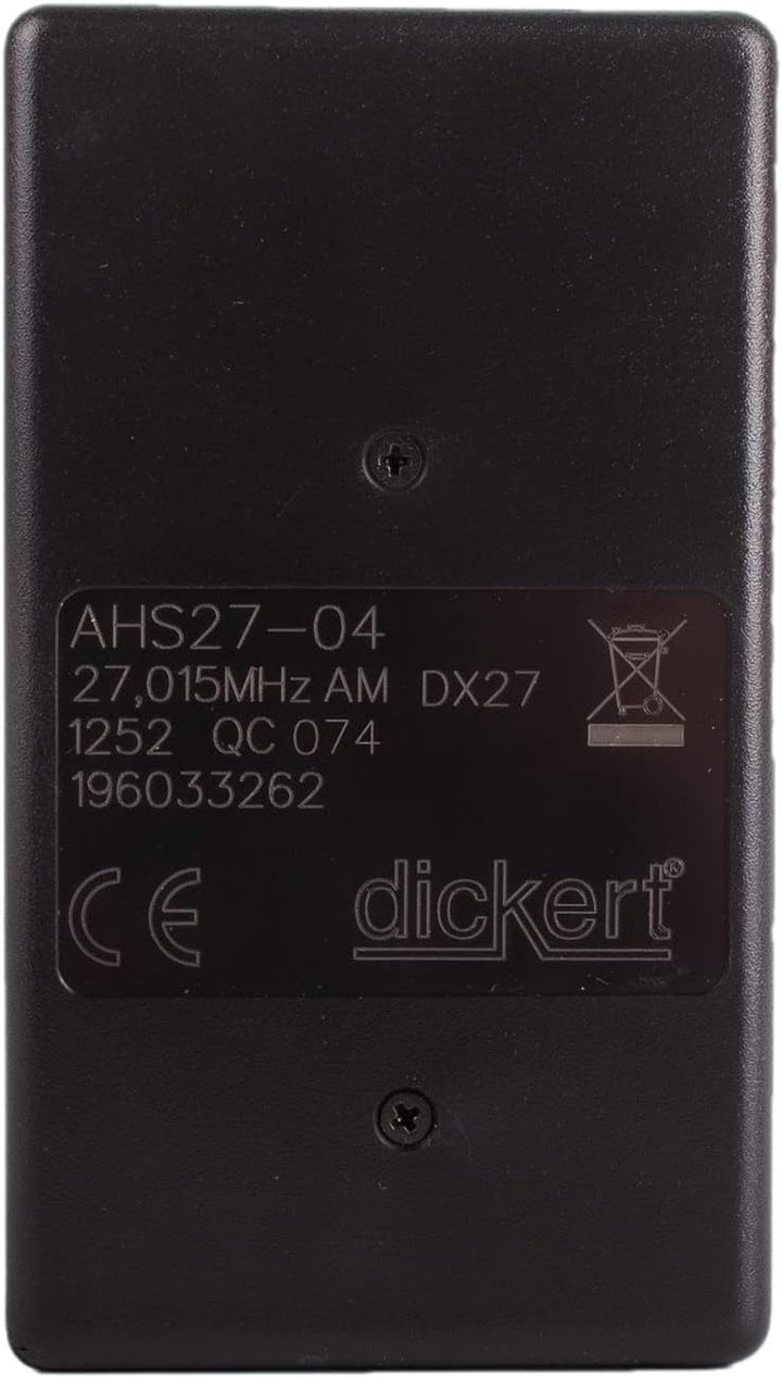 Handsender Dickert AHS40-04 40 MHz Garagentoröffner 4-Kanal Funksender Codierschalter Fernbedienung