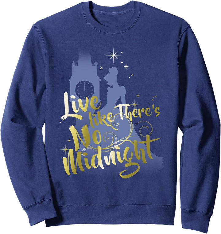 Disney Cinderella Silhouette Live Like There's No Midnight Sweatshirt