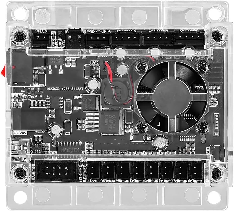 GRBL CNC-Steuerplatine mit Lüfter mit Kühllüfter für 1610 PRO / 3018/3018 PRO 3-Achsen-CNC-Fräsgravu