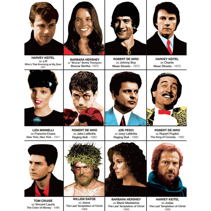 Wall Editions Art-Poster - Martin Scorsese Characters - Olivier Bourdereau
