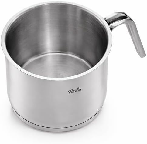 Fissler Sveto / Edelstahl-Milchtopf (1,5 L, Ø 14cm) kleiner Kochtopf, unbeschichtet, Gasherd, Indukt